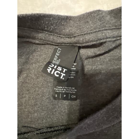 DISTRICT PERFECT TRI DOODLE GRAY TSHIRT SMALL - Picture 6 of 7